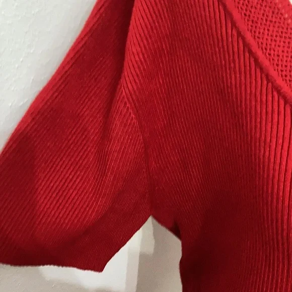 EC Evan Picone Shade of Red Blouse Size XL - Picture 10 of 12